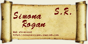 Simona Rogan vizit kartica
